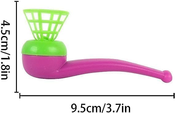 3Pcs Ball Blowing Floating Blow Pipe Balls, Floating Ball for Birthday PartyBalance Sport(Random Color)