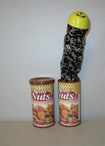 Rhode Island Novelty Snake in A NUT CAN Spring Loaded Trick Nuts Gag Classic Prank Noise Maker New