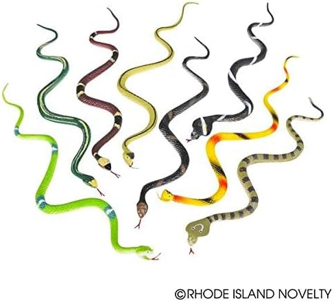 Rhode Island Novelty 14" Rain Forest Snakes | Assorted Designs | Set of 12