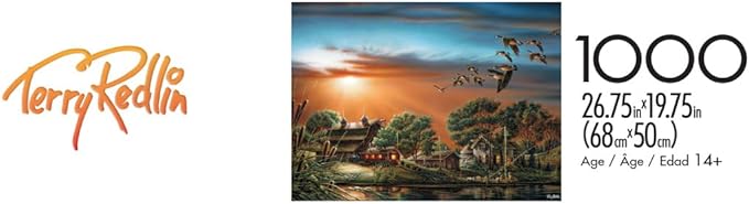 Buffalo Games - Terry Redlin - Lazy Afternoon - 1000 Piece Jigsaw Puzzle for Adults - Challenging Puzzle Perfect for Game Nights - Finished Puzzle Size is 26.75 x 19.75