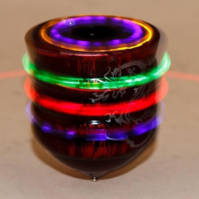 Red Light Up Music Spinning Tops, Funny Birthday Party Favors, Goodie Bag Fillers, Stocking Stuffers Spinning Tops, Decorations