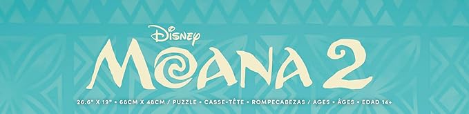 Ceaco - Disney - Moana 2 - On The Beach - 1000 Piece Jigsaw Puzzle - Colorful Puzzle for Adults – Precision-Cut Pieces, Beautiful Artwork, and Hours of Relaxing Fun