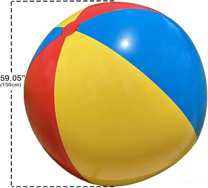 39"/59"/78" Giant Beach Balls, Inflatable Beach Ball, Beach Balls for Adults, for Summer Beach Parties, Music Festival and Festival Decorations