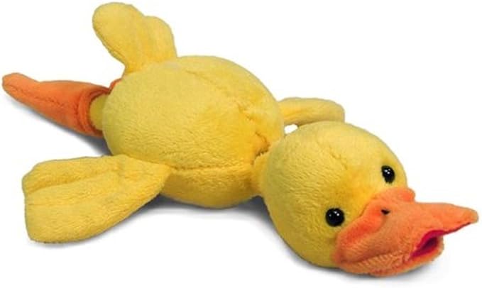 Playmaker Toys - Flying Screaming Flingshot Slingshot Animal Novelty Plush Doll Toy, Launches up to 50 Feet (Duck)