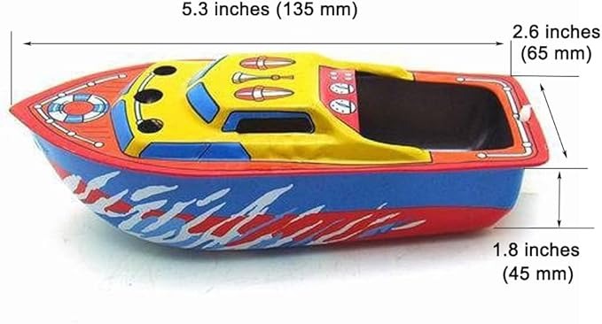 Charmgle Play Candles Powered Boat Tin Toy Classic Pop Pop Steam Boats Tintoy Creative Gifts Christmas Party Favor