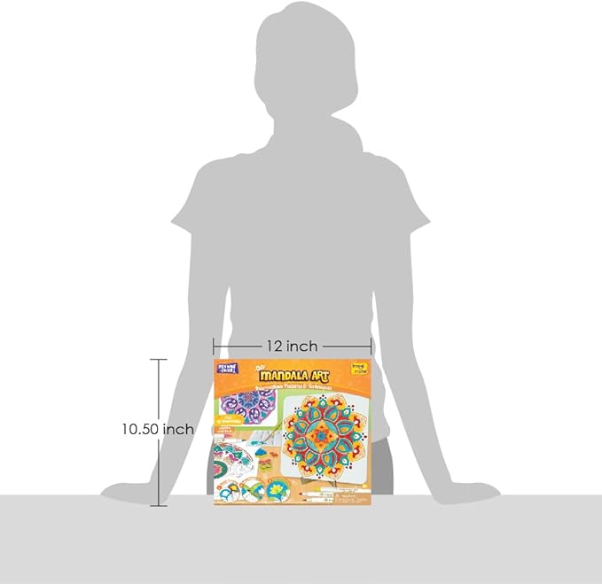Imagimake Mandala Art Kit | 12 Exciting Kids Activities | Arts and Crafts for Kids Ages 8-12 | Painting Kit for Adults | Easter Crafts | Birthday Gifts for Girls 8,9,10,11,1 2,13,14,15,16 Years Old