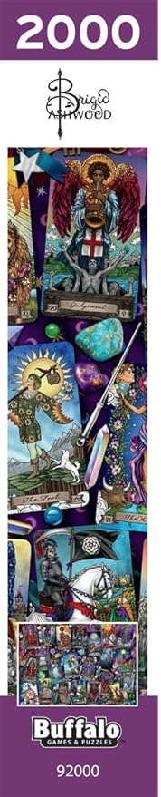 Buffalo Games – Luminous Tarot – Brigid Ashwood – Art & Photo Collection – 2000 Piece Jigsaw Puzzle Colorful Puzzle for Adults – Precision-Cut Pieces