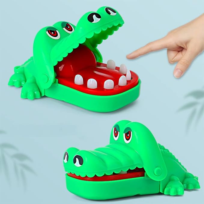 Rocodile Mouth Family Stress Relief Toy Game Kid Game Toy for Mouth Tooth Hand Finger for