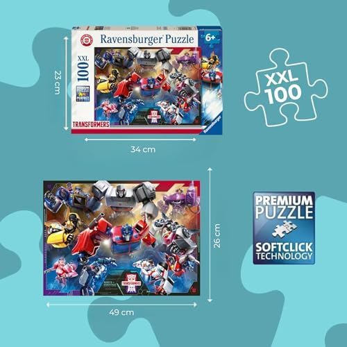 Ravensburger Transformers 100 Piece XXL Puzzle for Kids 6+
