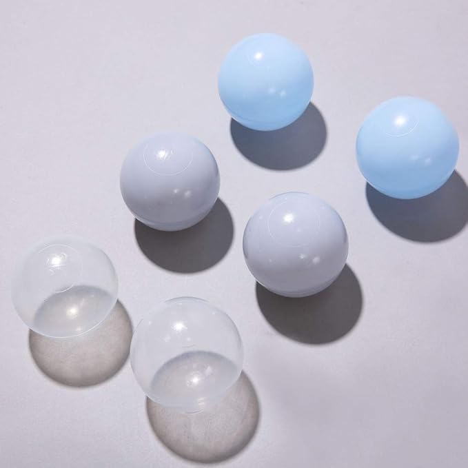 PlayMaty Colorful Pit Balls 2.1-inch Plastic Ocean Ball Crush Proof Stress Balls for Kids Pool Ball Playhouse Pit Accessories