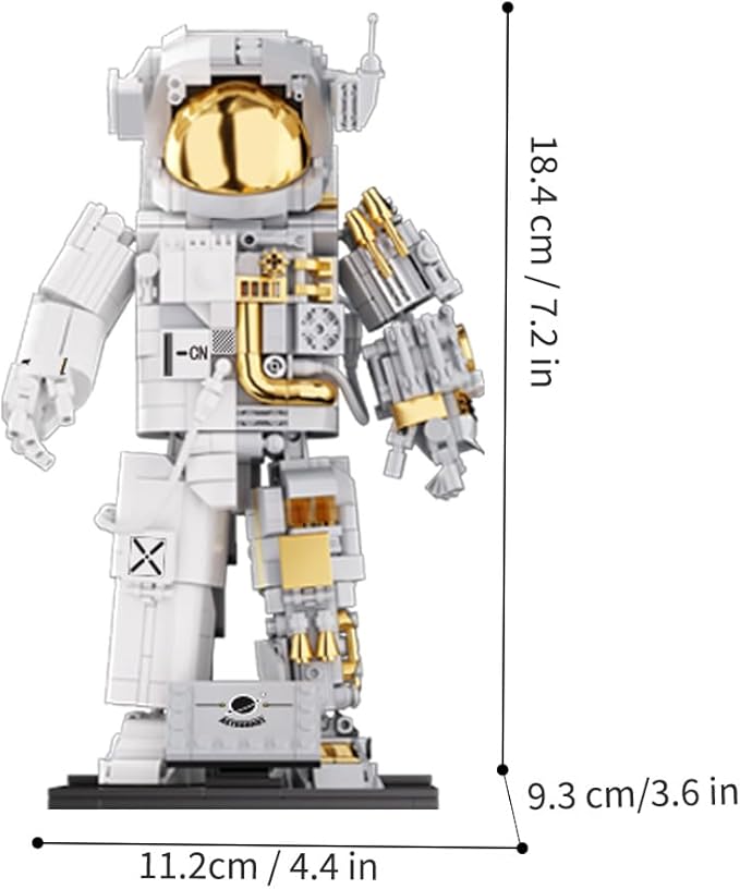 Space Astronaut Building Block Toy, Ideal Gift for 6-14 Year Old Children, 880 Pieces Mini Bricks for Adult, Space Astronaut Building Block Sets