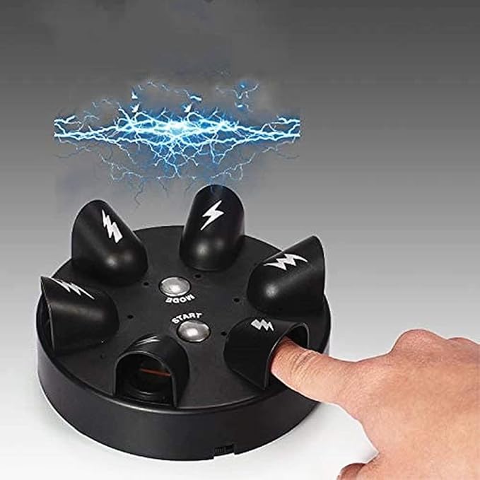 Shock Roulette Party Game Interesting Party GameToy Electric Game of Chance Micro Roulette Polygraph Finger ShockGame Toy Party Gift Electric Shock Detector Game Analyzer Consoles,for 2-6 Palyers