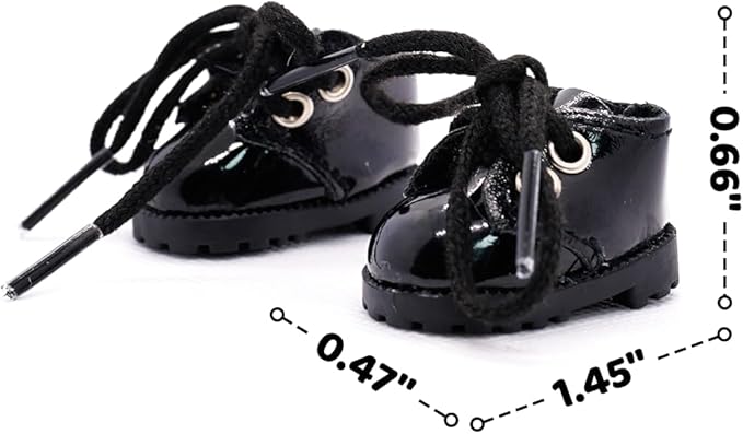 Clothes for 17cm Dolls, Luxury Chic Sequin Bow Decorations Style 4 Piece Set Including Princess Dress, Hat, Shoes and Bag High-End Outfit - Premium Handmade Accessories for Play & Display - Black
