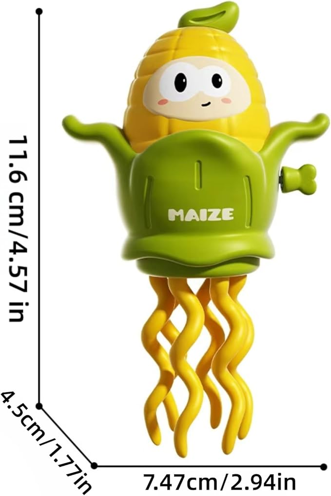 Wind-Up Toys 2 Pack Corn, Dual Play Modes, Dancing & Sliding Car, Spring Summer Fun, Birthday Party Favor, Parent-Child Interactive Gift, Educational & Brain-Boosting Toy for Kids 3+(2 Pack Corn)