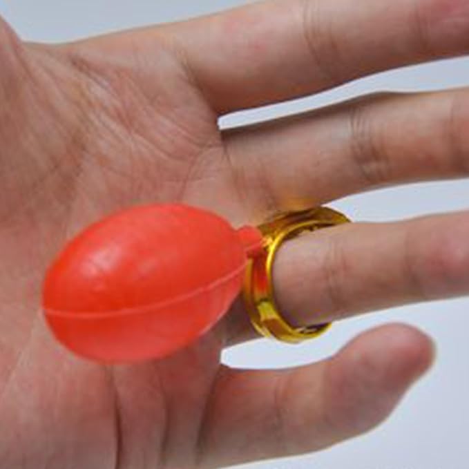 Novelty Water Squirting Rings Toy with Invisible Sprinkler for April Fools Day Pranks and Party Gathering Entertainment Trick Toy