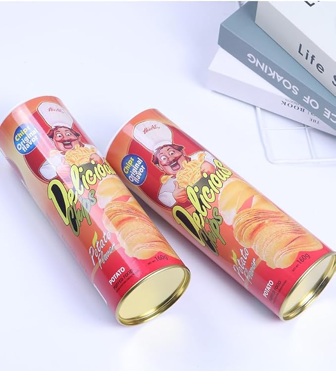 Cooplay Small Popup Snake in a Potato Chips Can Pop Startle Toy Game Prank Halloween Fools Day Party Magic Trick Joke Gadget Funny Gag Friend Christmas Gift