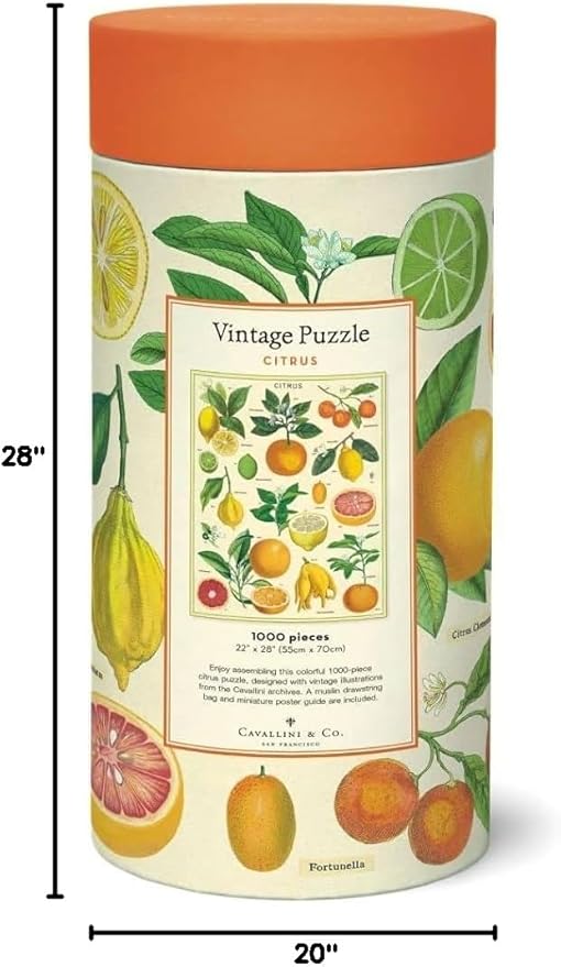Cavallini 1000 Piece Puzzle, Citrus (PZL/Citrus)