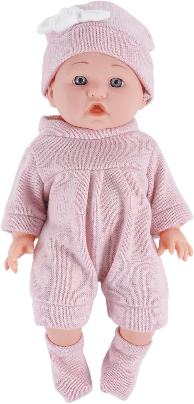 12 inch Doll Clothes and Accessories with Headband Hat Socks 4-Packs for 10 11 12 inch Dolls (Not Include Doll)