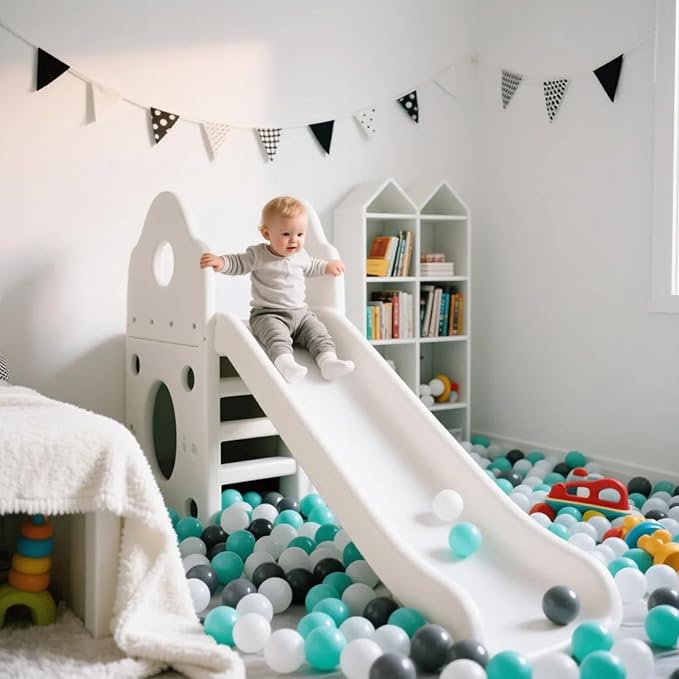 STARBOLO Ball Pit Balls for Toddlers Pack of 100 200 500 - BPA&Phthalate Free Non-Toxic Crush Proof Soft Plastic Balls for 1-5Years Old Toddlers Girl Kids Birthday Pool Playpen Tent Party