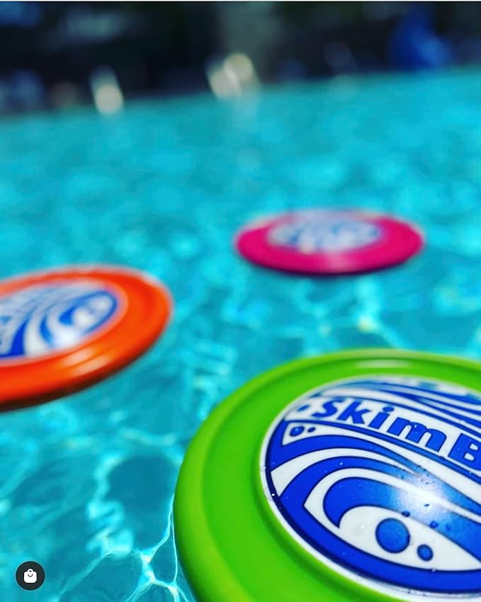 Skipping Disc Toy – Water Skipping Disc for Pool, Beach & Summer Fun – Floating Foam Throw Toy for Kids & Adults, Outdoor Water Play, Swim Training, Backyard Games (Green)