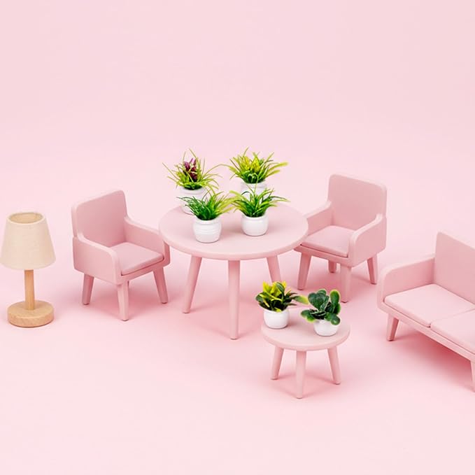 12 Pcs Miniature Dollhouse Plants Accessories for Doll House Tiny Fake Greenery Bonsai Ornament Crafts, Mini Artificial Plants, Dollhouse Plant for Doll House Decoration and DIY