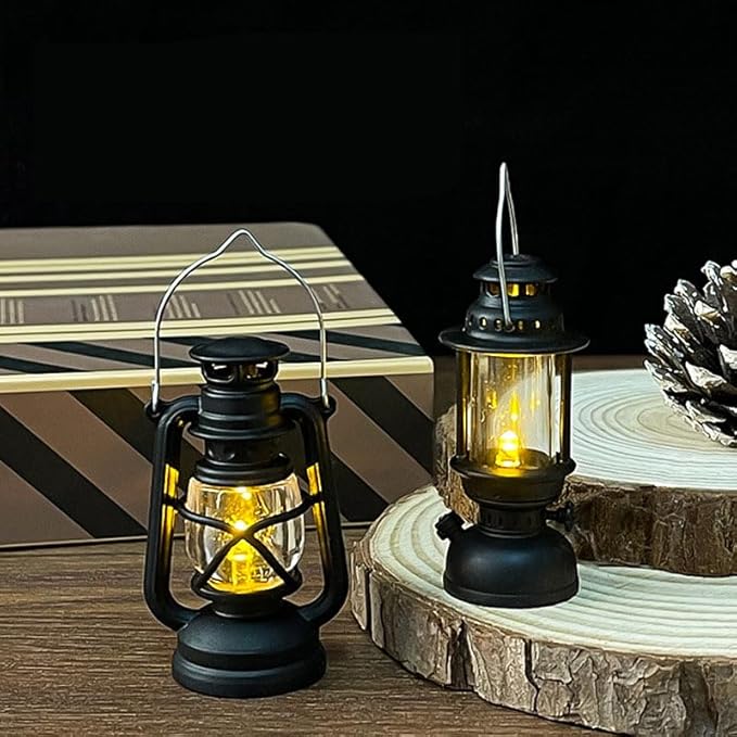 2PCS 1/12 Scale Accessories Camp Lights Set,Miniature Dollhouse Accessories with Realistic Outdoor Scene Model for Dollhouse Kitchen Furniture and Decoration