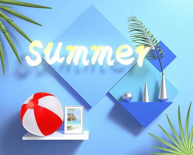 PENTA ANGEL Beach Balls 2PCS 12 Inch Inflatable/Blow Up Classic Rainbow Color Summer Swimming Pool Party Favors Water Toy Beachball for Women Men Adults Playing