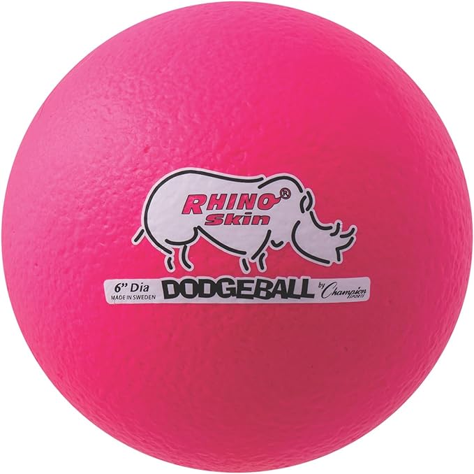 Champion Sports® Rhino Skin® Low Bounce Dodgeball Sets & Singles for Playground, PE, Backyard & League Games – Team Sports Equipment for Youth & Adults