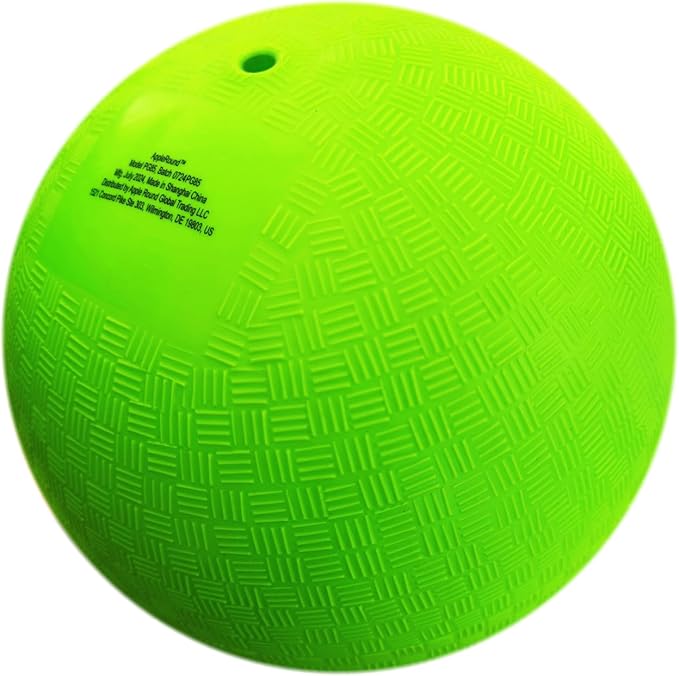 AppleRound Pack of 4 Sports Balls with Pump for Kids and Teens - 1 Each of 8.5-Inch Soccer, Basketball, Playground Ball, and 9-Inch Football