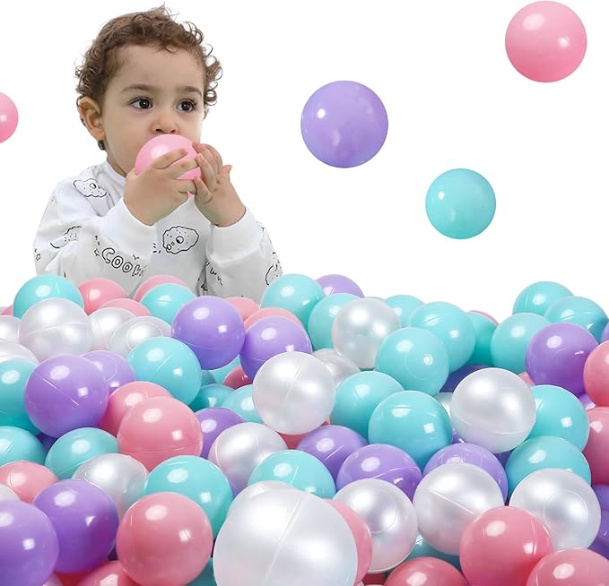 STARBOLO Ball Pit Balls for Toddlers Phthalate Free BPA Free Non-Toxic Crush Proof Play Balls for Toddlers Kids Pool Playhouse Pack of 100 200 500