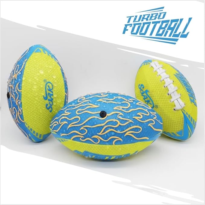 SOAK Waterproof Floating Football for Pool & Beach, Lightweight Non-Slip Surface, Easy Grip Water Toy for Outdoor Play