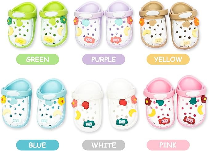 Doll Shoes, Premium Fashion Shoes for 17 Cm Doll Accessories, Doll Dress Up Decoration Accessories Wings (White