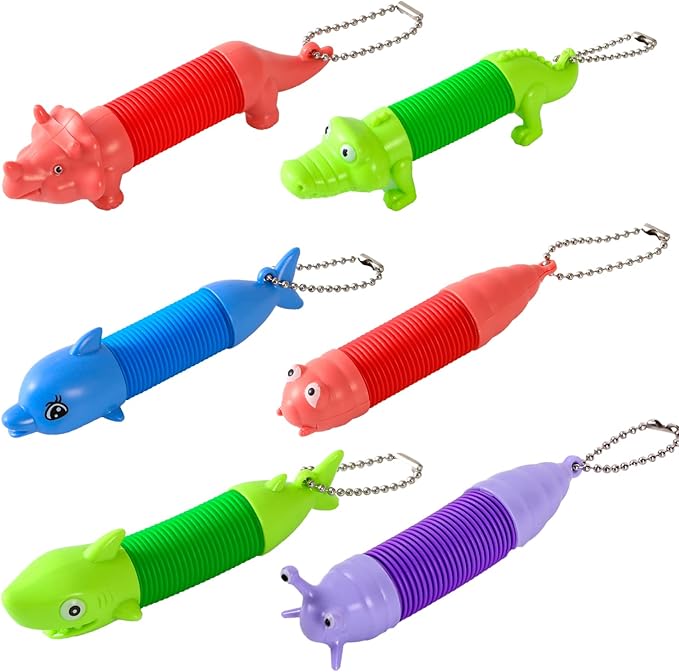 Limskys Pop Tubes - Animal Fidget Toys, Sensory Toys for Toddlers 3-4, Party Favors for Kids 3-8
