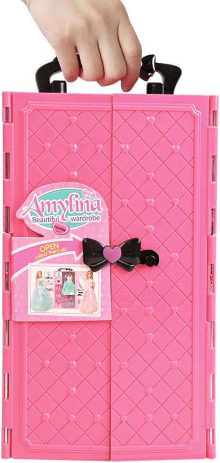 UCanaan Girl Doll and Closet Set with Doll Clothes and Accessories Items Including Fashion Dolls, Dressand Many Other Accessories (Refer Picture Shows),Best Gitfs for Girls Christmas Birthday