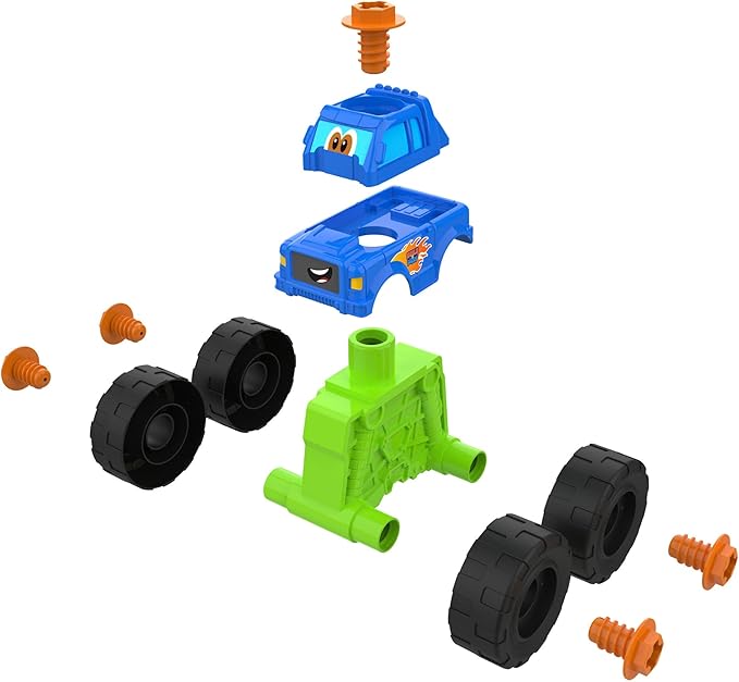 Monster Truck Toy - 2-in-1 Building Toys for Take Apart Play - Kids Building Sets - Construction Toys Ages 18 Months and Up