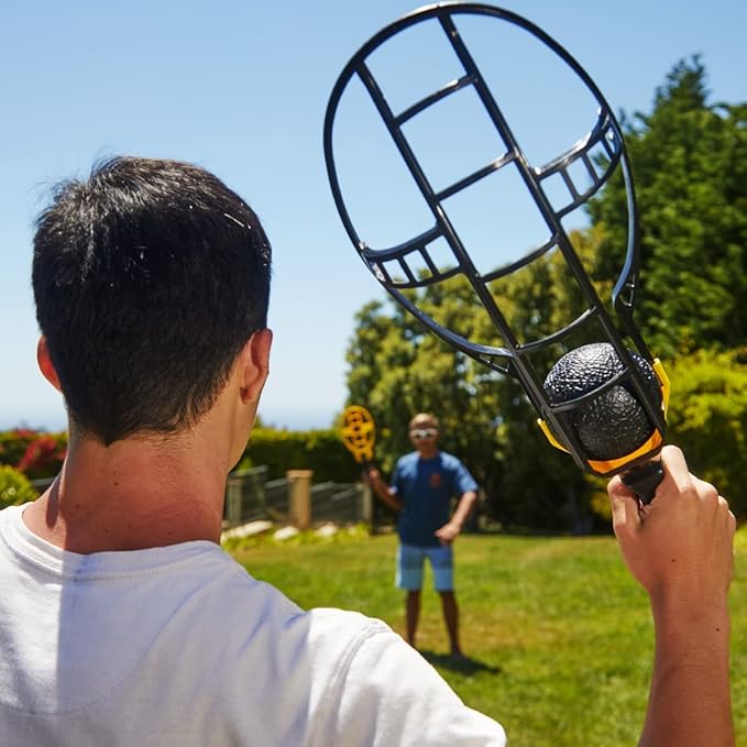 Wham-O Game Time Trac-Ball II. with or Without 2 Rackets. Air Action Balls for Outdoor Play for Kids & Adults of All Ages | Original Tracball & Other Outdoor Games