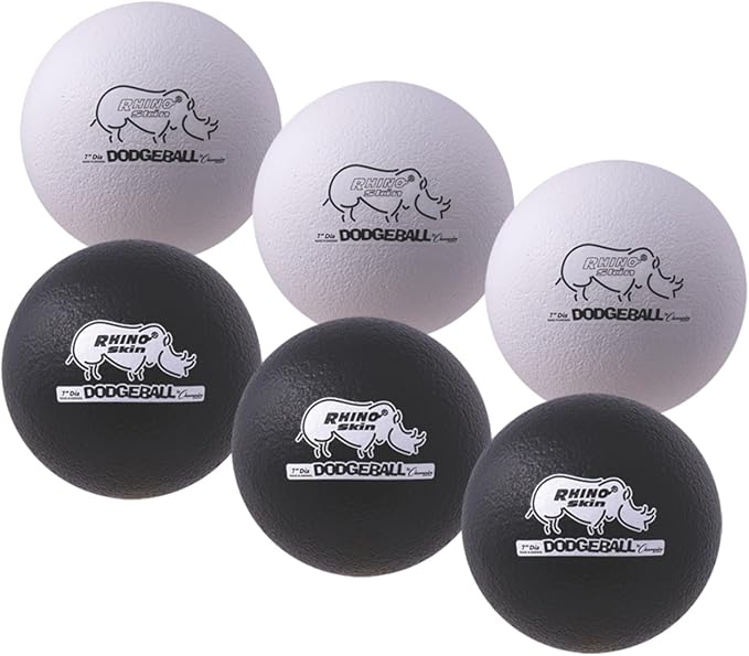 Champion Sports® Rhino Skin® Low Bounce Dodgeball Sets & Singles for Playground, PE, Backyard & League Games – Team Sports Equipment for Youth & Adults