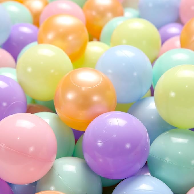 STARBOLO Ball Pit Balls for Toddlers Phthalate Free BPA Free Non-Toxic Crush Proof Play Balls for Toddlers Kids Pool Playhouse Pack of 100 200 500