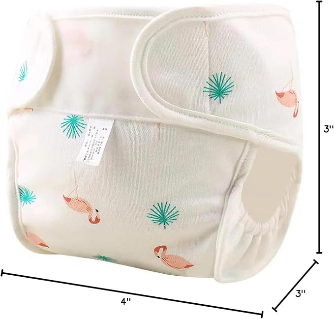 4 PCS Reborn Baby Doll Diapers Underwear for 17-22 inch Reusable Doll Diapers Fits Baby Dolls