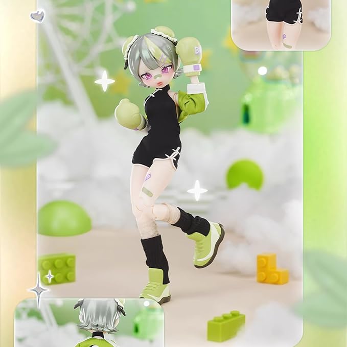 CALEMBOU BJD Blind Box, Eve Lynna Series 18cm Ball Jointed Doll, Cute Dress Up Doll with Joints, Collection Action Figure Toys, Gift for Girls Boys (Eve Lynna-1box)