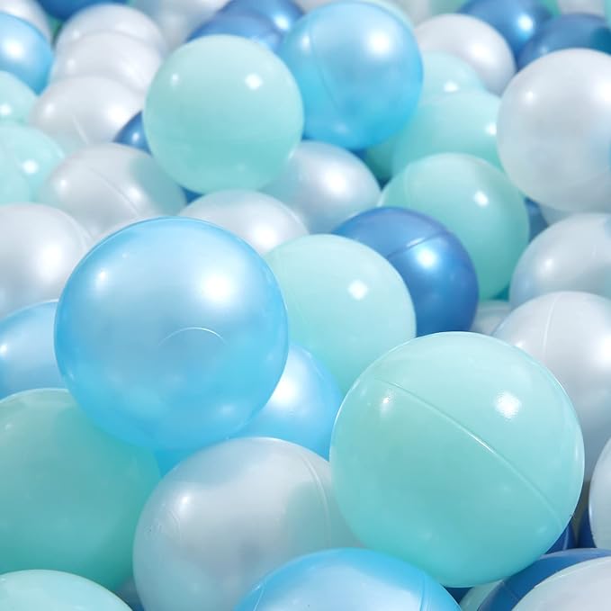 STARBOLO Ball Pit Balls for Toddlers Pack of 100 200 500 - BPA&Phthalate Free Non-Toxic Crush Proof Soft Plastic Balls for 1-5Years Old Toddlers Girl Kids Birthday Pool Playpen Tent Party
