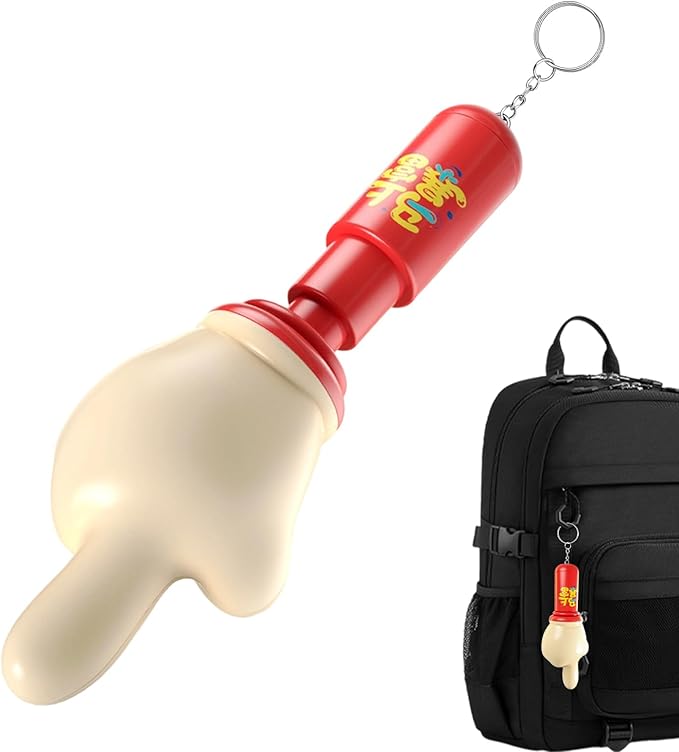 Prank Toys - Hand Design Funny Gadget, 1 Piece Manual Trigger Device with Auditory Feedback, Comedic Prop with Sound Module, Novelty Hardware, Trick Accessory for Office, Party and Social Gathering