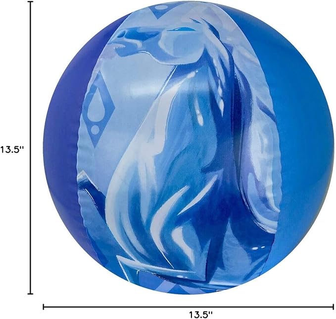 Disney Frozen 2 Themed Pool Party Swim Toys Inflatable Beach Ball, 13.5 Inches, for Summer Parties and Gift, Water Fun for All Elsa Anna Olaf Fans