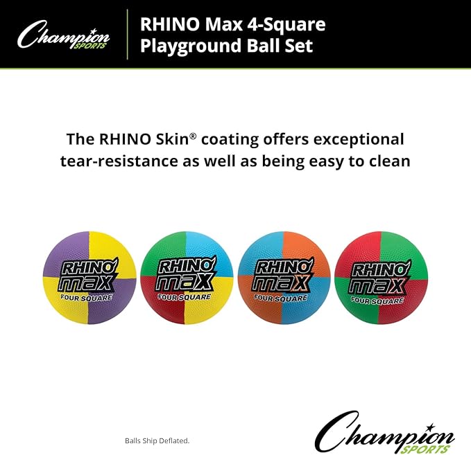 Champion Sports Rhino Max Playground Ball Sets - Available in Mulitple Activity Styles
