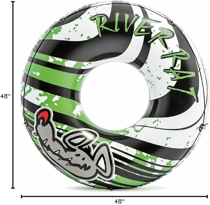 6-Pack Intex River Rat 48-Inch Inflatable Tubes for Lake/Pool/River | 6 x 68209E