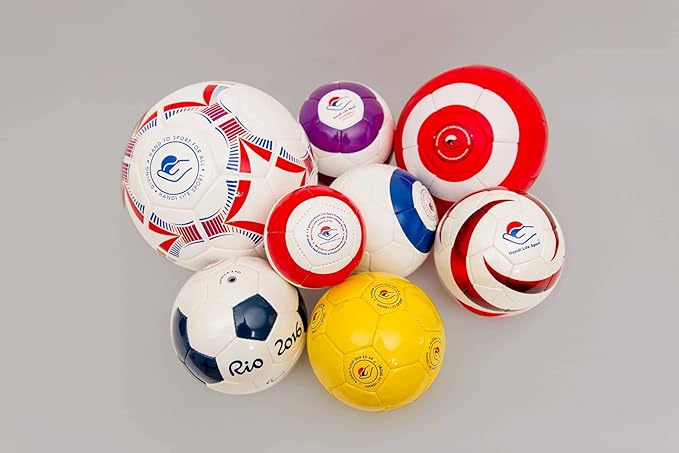 Handi Life Sport | Little Butterfly Bell Ball | Lightweight Audible Ball with Inflatable Rubber & Tactile Grip| Therapy & Recreation | Adaptive Sports