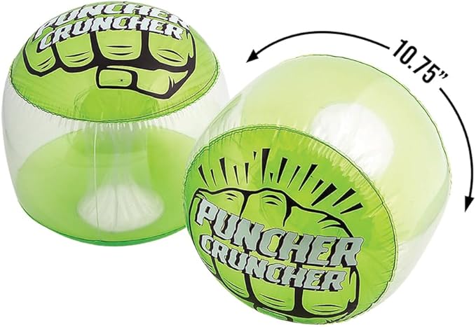 Fun Express Inflatable Puncher Cruncher Hand Boppers – Fun Party Favors Kids Vibrant Colors – Summer Events Backyard Games Playtime – Vinyl Material Inflated Size 10 3/4" x 9 1/2" x 10 3/4" – 6 Pieces