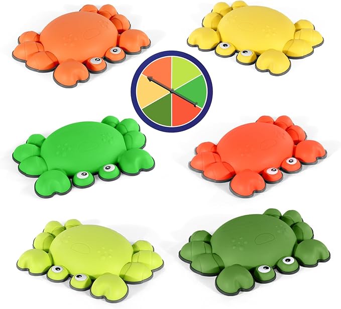 TOPNEW Stepping Stones for Kids, Non-Slip Balance Stepping Stones for Promoting Children's Coordination Skills, Toddler Stepping Stones Obstacle Course for Kids Age 3 4 5 6 7+