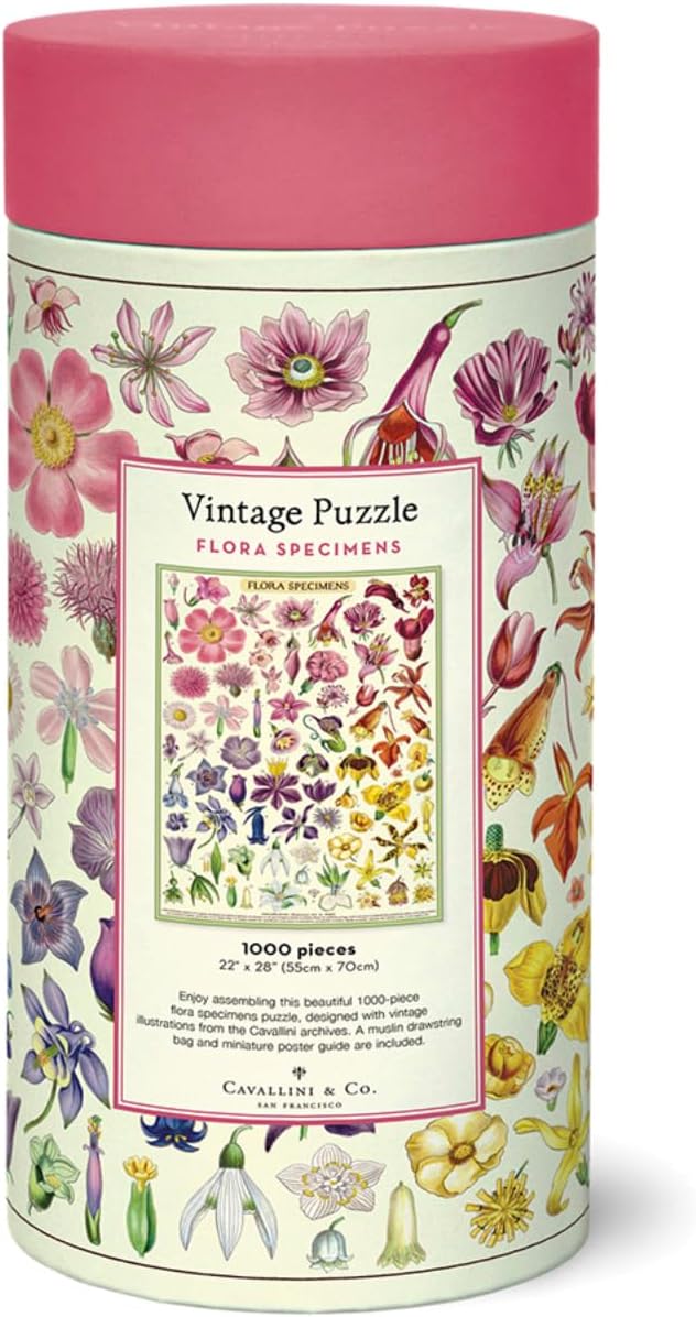Cavallini & Co. Flora Specimens Puzzle- 1000 Pieces