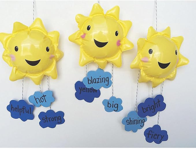 Fun Express Mini You are My Sunshine Beach Balls 12 Pack - Pool Toys for Kids Ages 4-8 & Toddlers | Inflatable Party Favors for Birthday & Summer Fun | Bulk Beach Ball Set for Pool Party Supplies